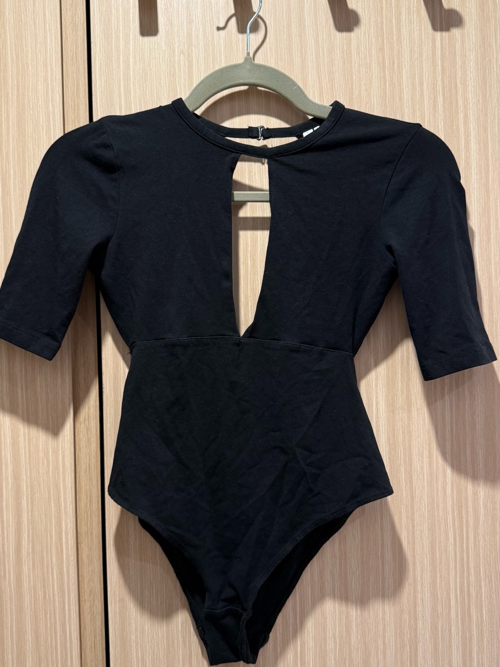 Urban Outfitters Black Kids One-Piece Bodysuit with Front Keyhole